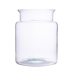 Szklany wazon słój W-332R H:19cm D:14,5cm 
