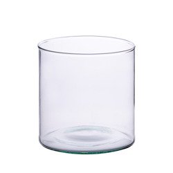 Szklany wazon Cylinder H:19cm D:19cm
