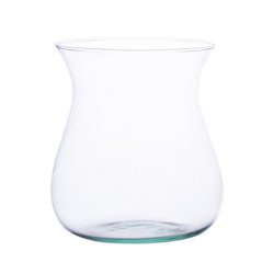 Szklany wazon W-508 H:16cm D:14,5cm