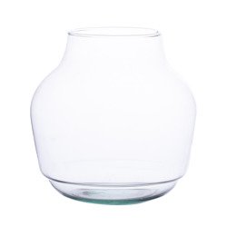 Szklany wazon słój W-456A1 H:19cm D:19cm