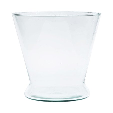 Szklany wazon W-101 H:16cm D:17,5cm