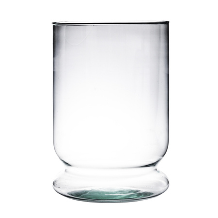 Szklany wazon W-182C H:25cm D:17cm