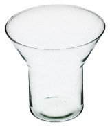 Szklany wazon W-233A H:13,9cm D:15,0cm