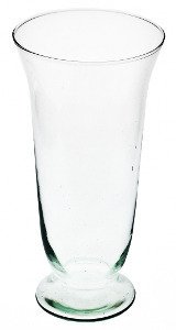Szklany wazon W-249 H:24cm D:12,4cm