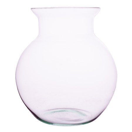 Szklany wazon W-425B H:27cm D:25cm