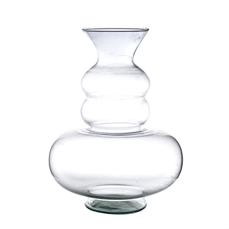 Szklany wazon W-443 H:39cm D:30cm
