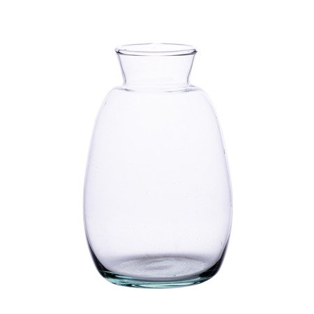 Szklany wazon buteleczka W-360C H:13,5cm D:8,5cm
