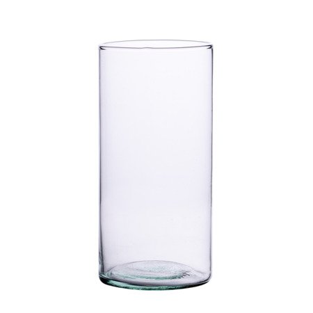 Szklany wazon cylinder H:15cm D:9cm