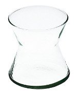 Szklany wazon klepsydra W-195 H:12cm D:12cm