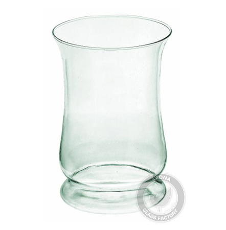 Szklany wazon świecznik 256C H:22,5cm D:16,5cm
